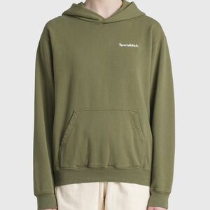 Sporty & Rich Green Hoodie Sweatshirt Relaxed Fit